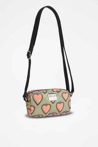 Sac bandoulière Daily - Rose et vert