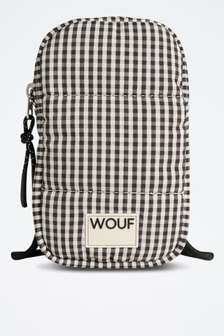 Porte-téléphone Quilted - Blanc et noir