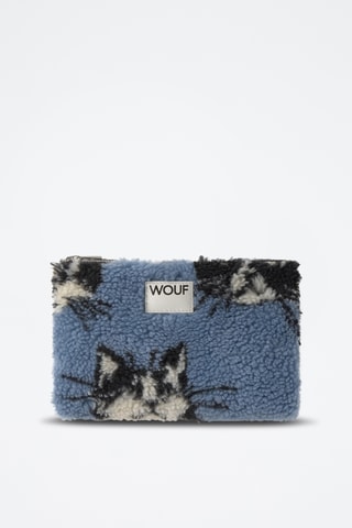 Pochette Teddy - Bleu et noir