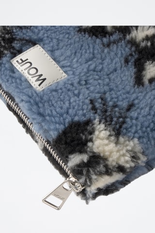 Pochette Teddy - Bleu et noir