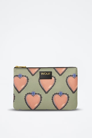 Pochette Daily - Rose et vert