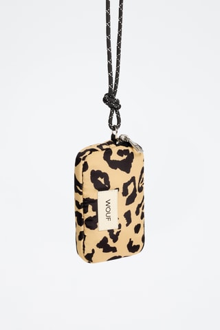 Pochette Quilted - Beige et noir