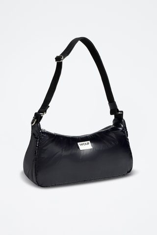Sac porté épaule Glossy - Noir