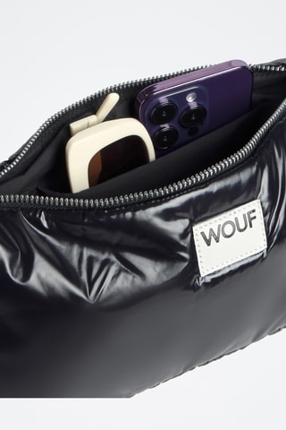 Sac porté épaule Glossy - Noir