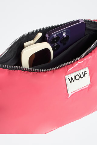 Sac porté épaule Glossy - Rose
