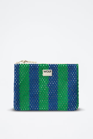 Pochette Crochet - Bleu et vert