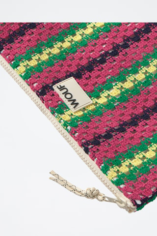 Pochette Crochet - Rose et vert