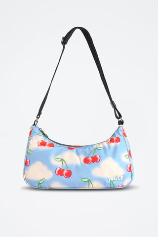 Sac porté épaule Studio - Bleu et rouge