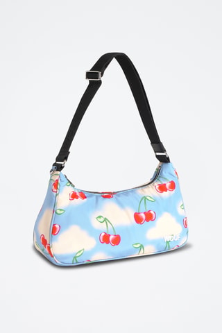 Sac porté épaule Studio - Bleu et rouge