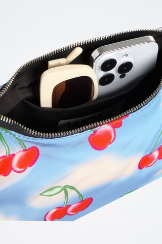Sac porté épaule Studio - Bleu et rouge