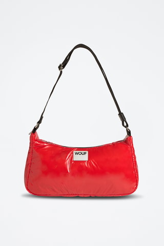 Sac porté épaule Glossy - Rouge