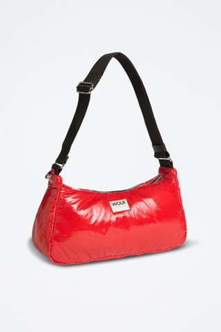 Sac porté épaule Glossy - Rouge