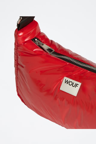 Sac porté épaule Glossy - Rouge