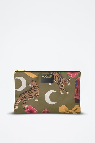 Pochette Daily - Kaki et rose