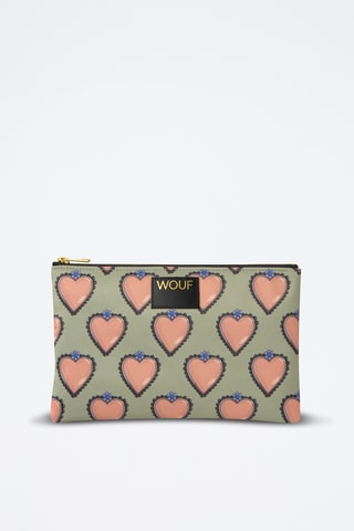 Pochette Daily - Rose et vert