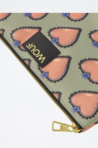 Pochette Daily - Rose et vert