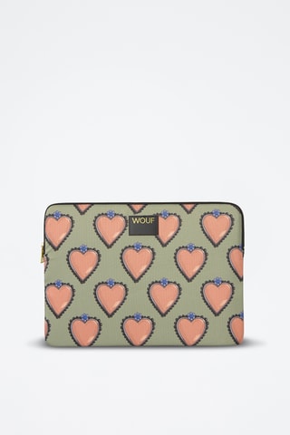 Housse pour ordinateur portable 14" Daily - Rose et vert