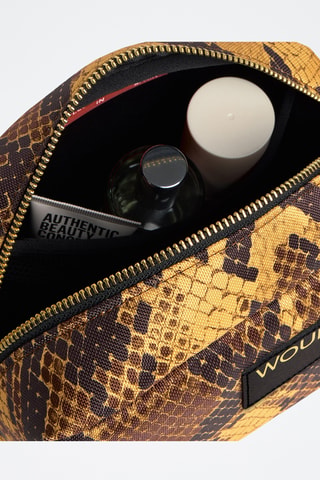 Trousse de toilette Daily - Jaune et marron