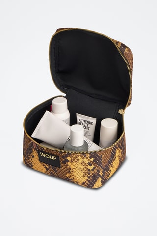 Trousse de toilette Daily - Jaune et marron
