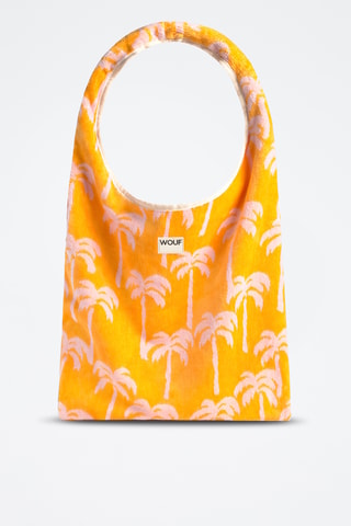 Sac à main en coton biologique Terry - Orange et rose