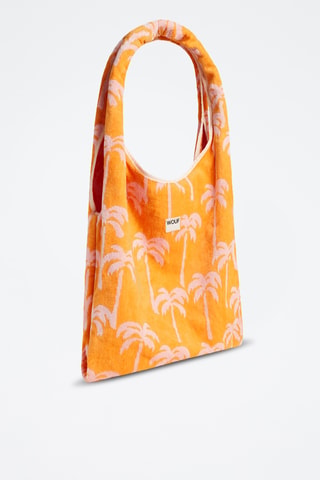 Sac à main en coton biologique Terry - Orange et rose