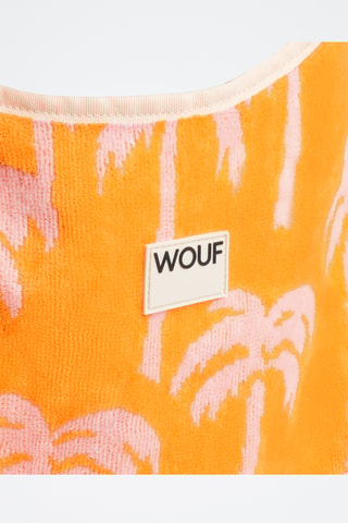 Sac à main en coton biologique Terry - Orange et rose