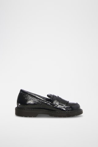 Mocasines de piel de charol - Negro