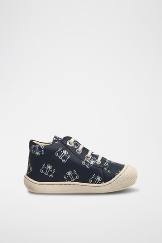 Botines de piel - Azul