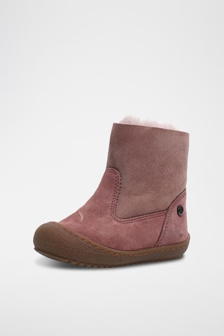 Botines de nobuk forrados - Rosa