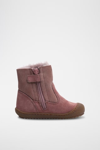 Botines de nobuk forrados - Rosa