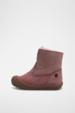 Botines de nobuk forrados - Rosa