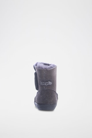Botines de piel ovina nobuk forrados - Gris