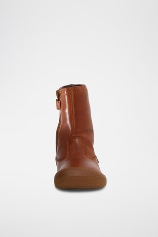 Botines de piel Klat Zip WP - Marrón
