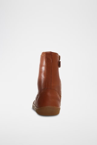 Botines de piel Klat Zip WP - Marrón