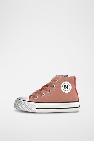 Zapatillas altas de nobuk Yflas - Rosa