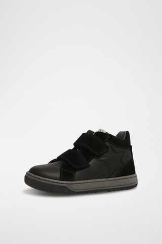 Botines de piel Clay Star - Negro
