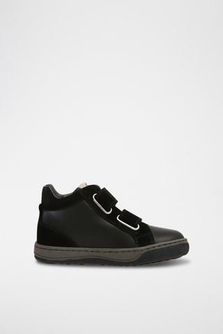 Botines de piel Clay Star - Negro