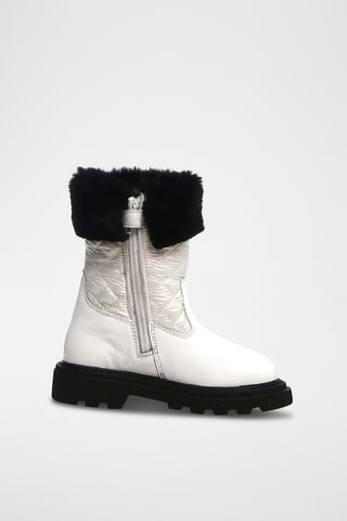 Botines forrados de piel Sylty Fluff - Blanco
