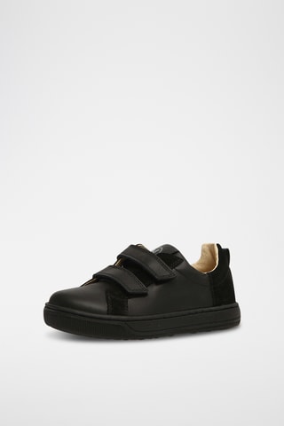 Zapatillas de piel Caleb - Negro