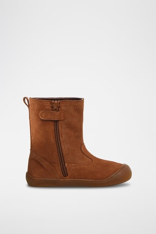 Botines de nobuk Klat Zip WP - Marrón