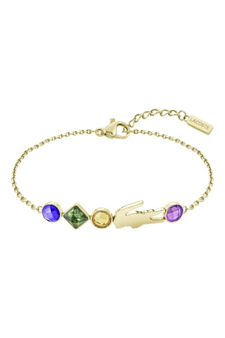 Pulsera - Bañado en oro amarillo, sodalita, topacio, amatista y ágata