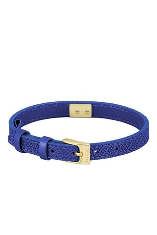 Pulsera - Piel y chapado en oro fino amarillo