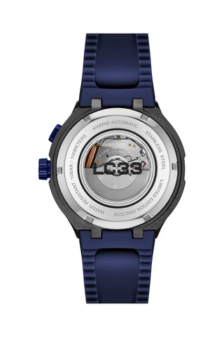 Reloj automático de silicona - Azul y negro