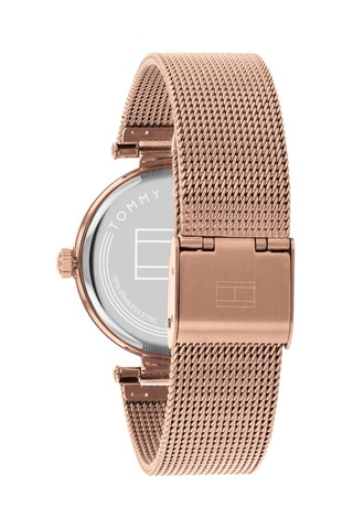 Reloj de cuarzo de acero - Rosa dorado