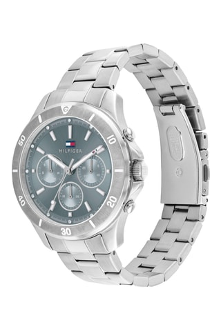 Reloj de cuarzo de acero - Plateado