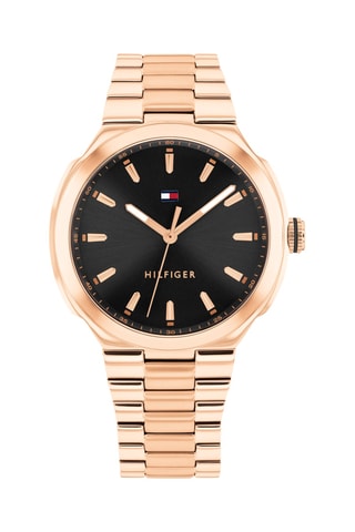 Reloj de cuarzo bañado en oro rosa