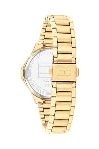 Reloj de cuarzo de acero - Dorado
