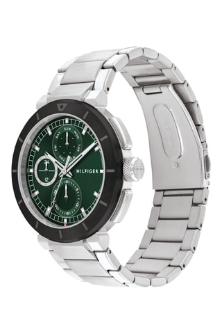 Reloj de cuarzo de acero - Plateado
