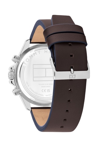 Reloj de cuarzo de piel - Taquímetro - Marrón