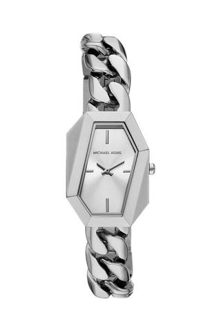Reloj de cuarzo de acero - Plateado